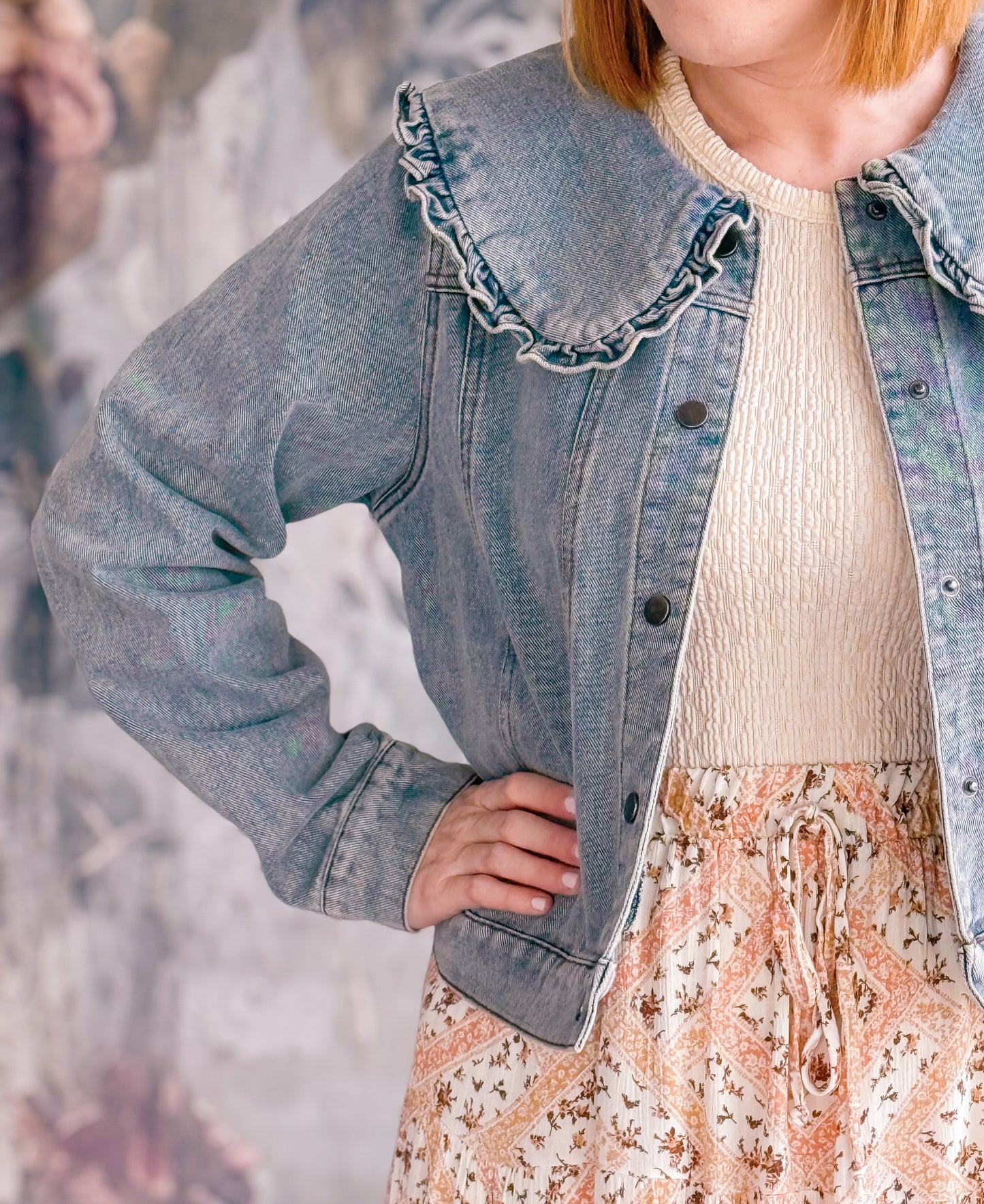 Cotswold Charm Denim Peter Pan Jacket