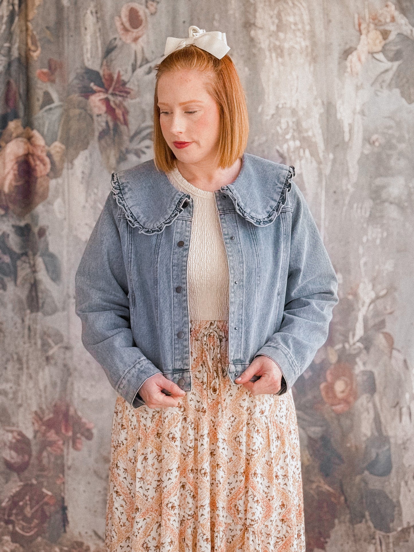 Cotswold Charm Denim Peter Pan Jacket