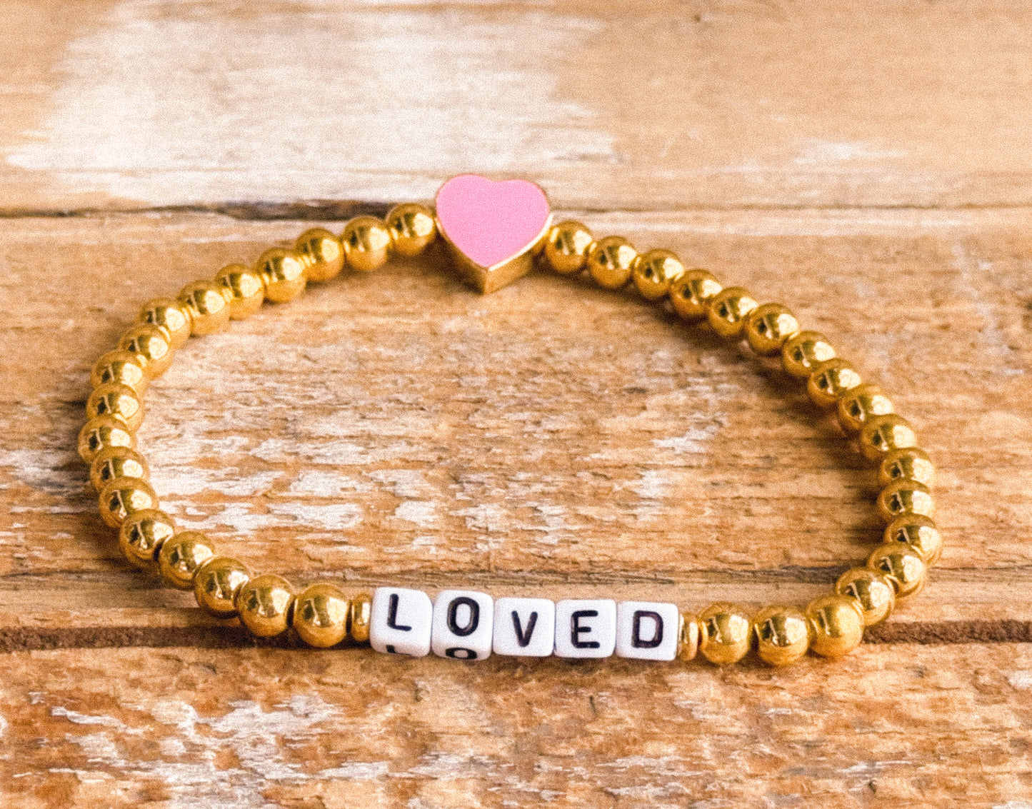 Loved Reversible Heart Bracelet