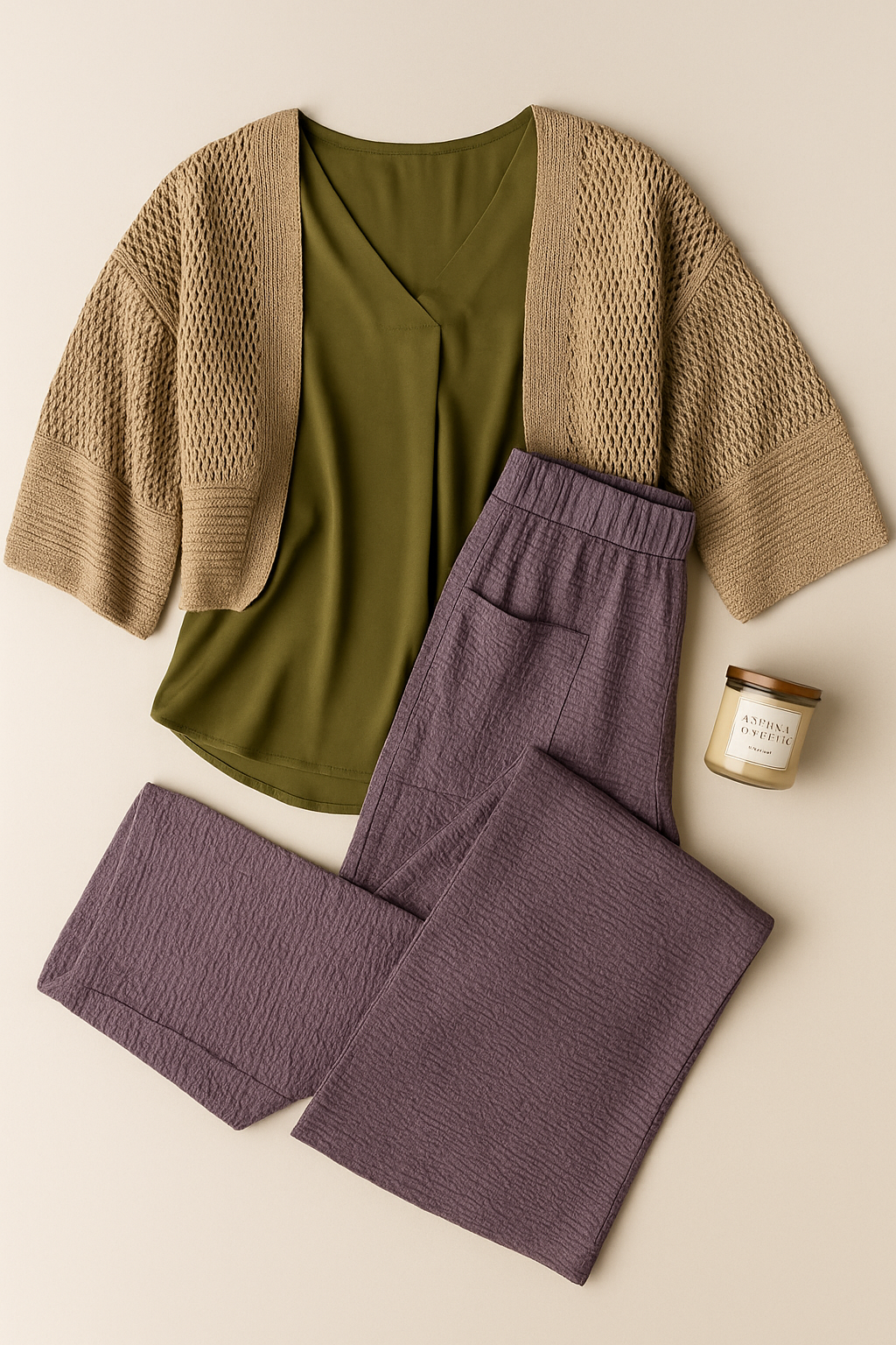 Foxglove Texture Trousers