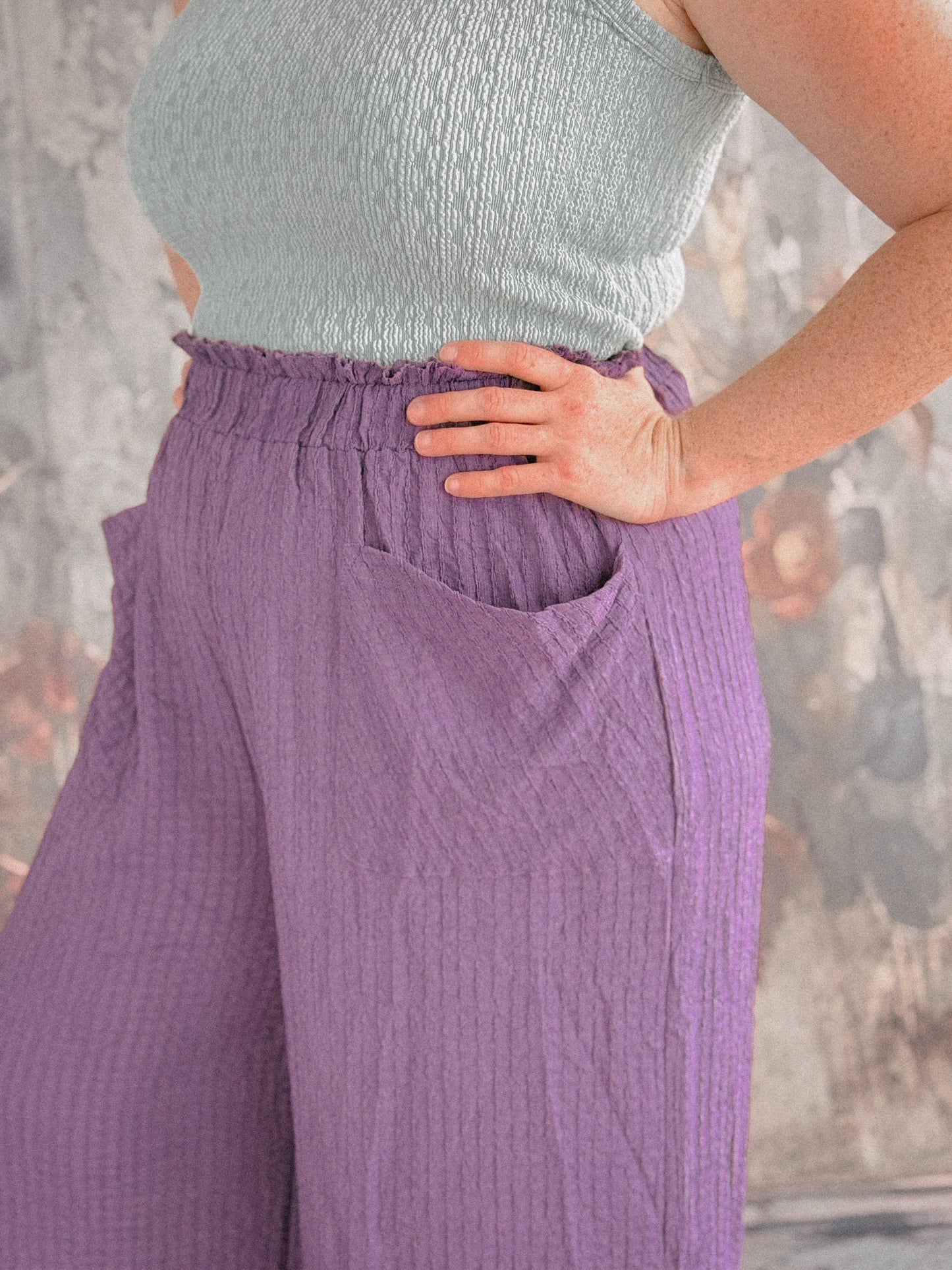 Foxglove Texture Trousers