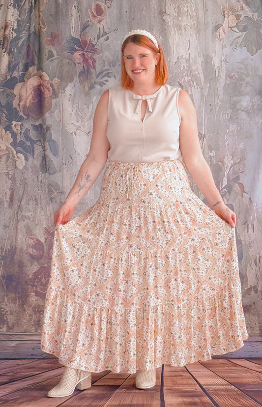 Bramley Bloom Tiered Maxi Skirt