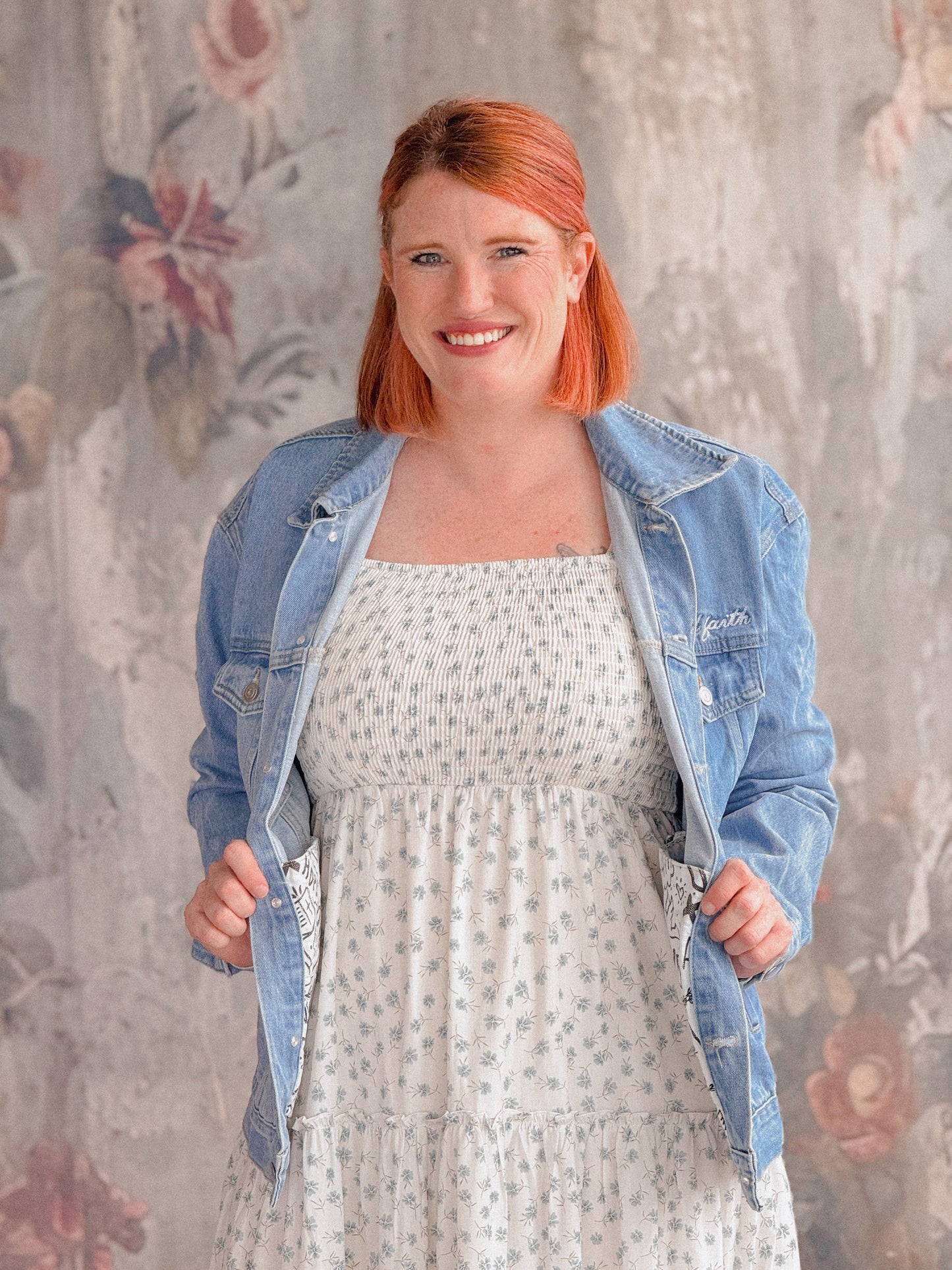 What a Friend in Jesus Embroidered Denim Jacket