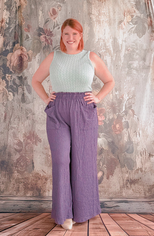 Foxglove Texture Trousers
