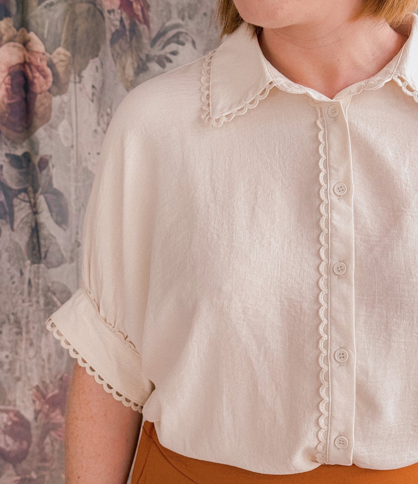 Ainsley Scallop Blouse