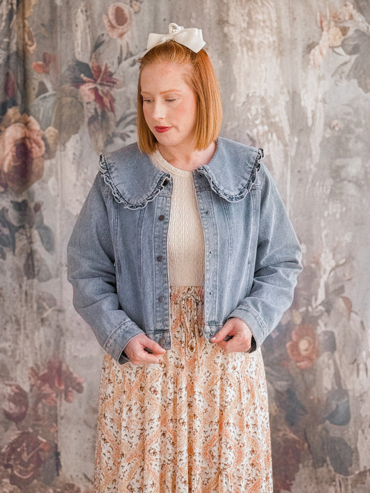 Cotswold Charm Denim Peter Pan Jacket