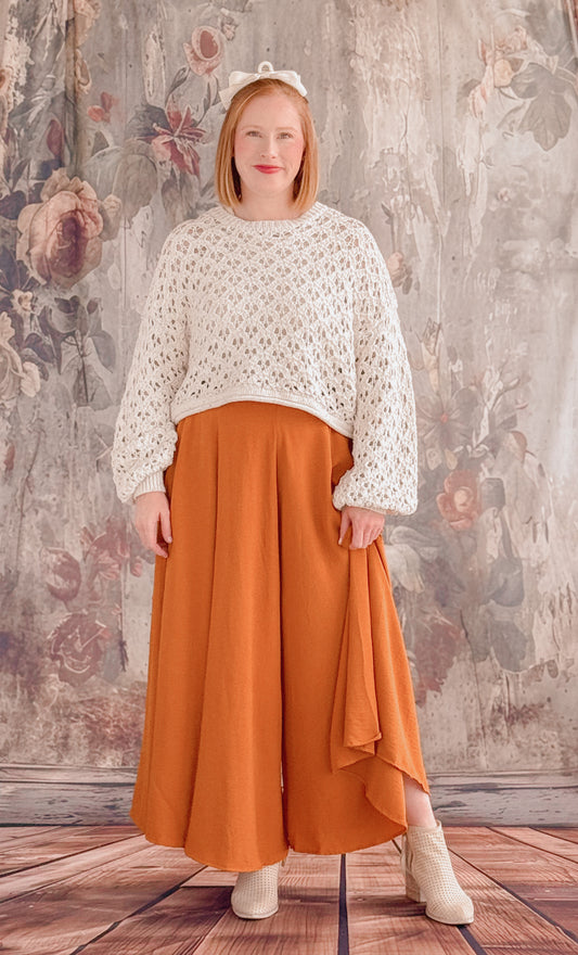 Amberwood Pumpkin Wide Leg Trousers