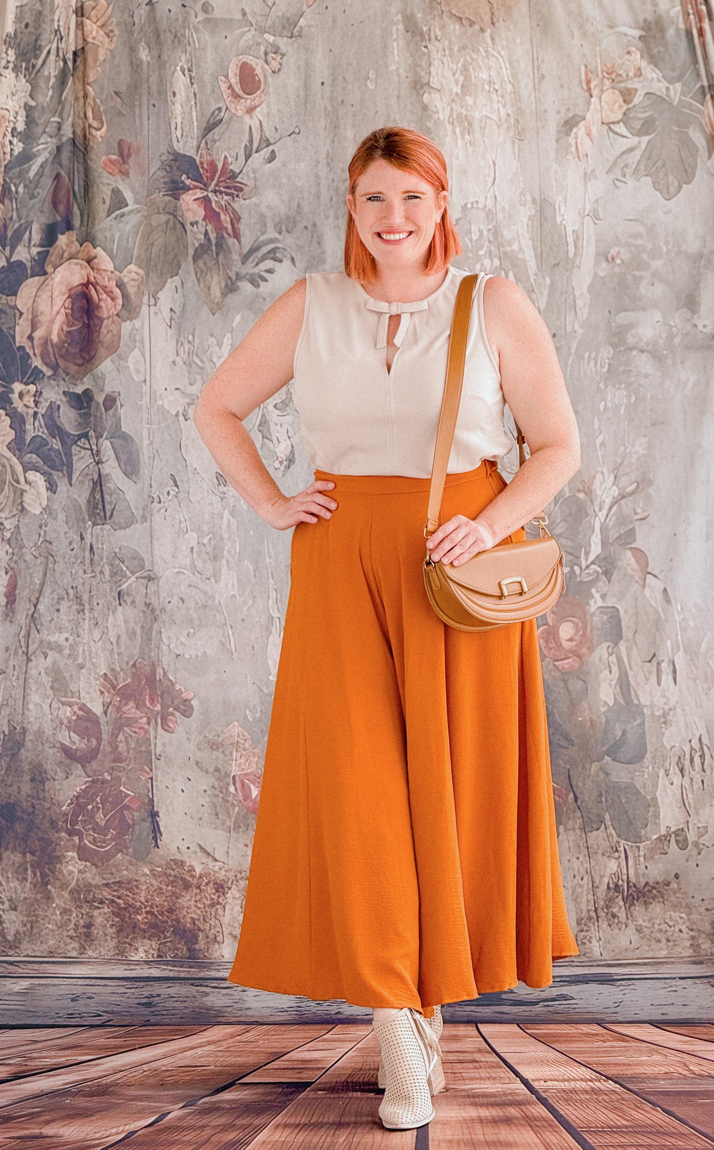 Amberwood Pumpkin Wide Leg Trousers