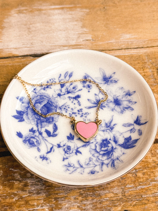Pink Heart Necklace