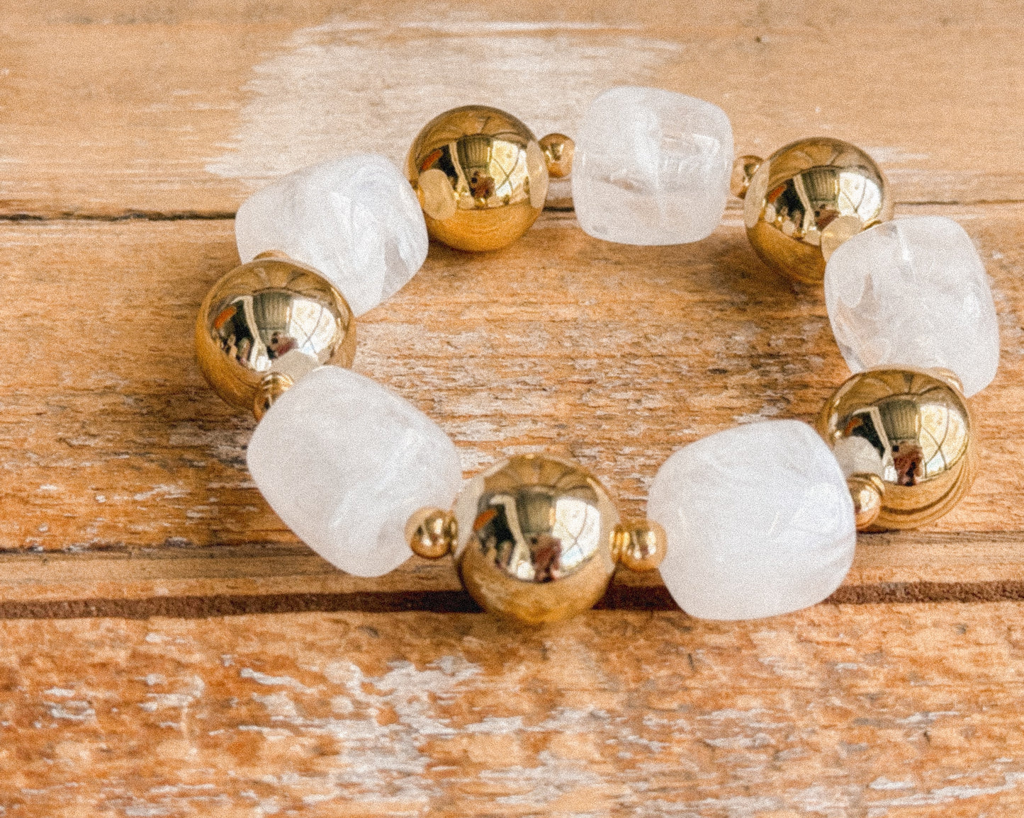 Ivory & Gold Harmony Bracelet