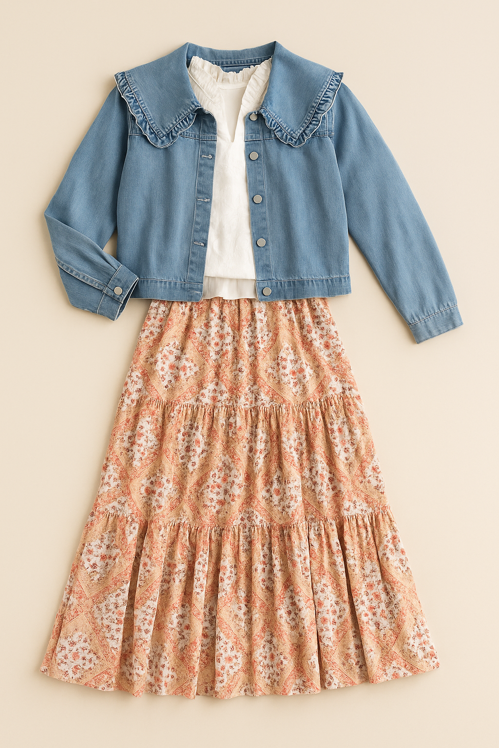 Cotswold Charm Denim Peter Pan Jacket