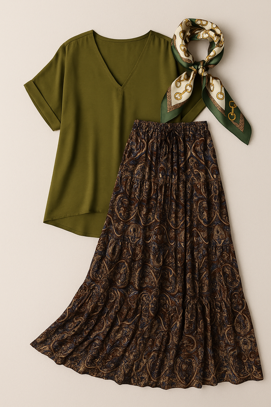 Hearthstone Paisley Skirt